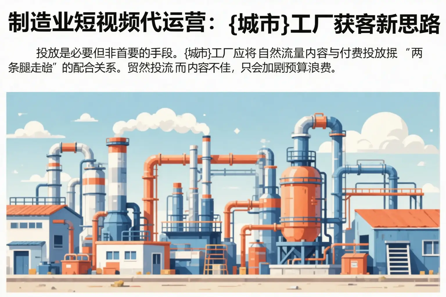 制造业短视频代运营：朝天工厂获客新思路